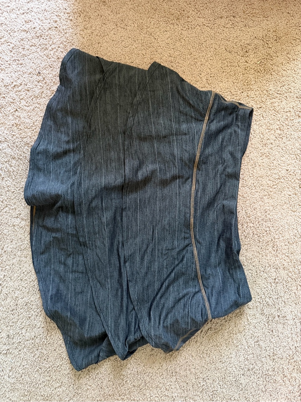 Athleta Dark Charcoal Active Skirt with Contrast Stitch